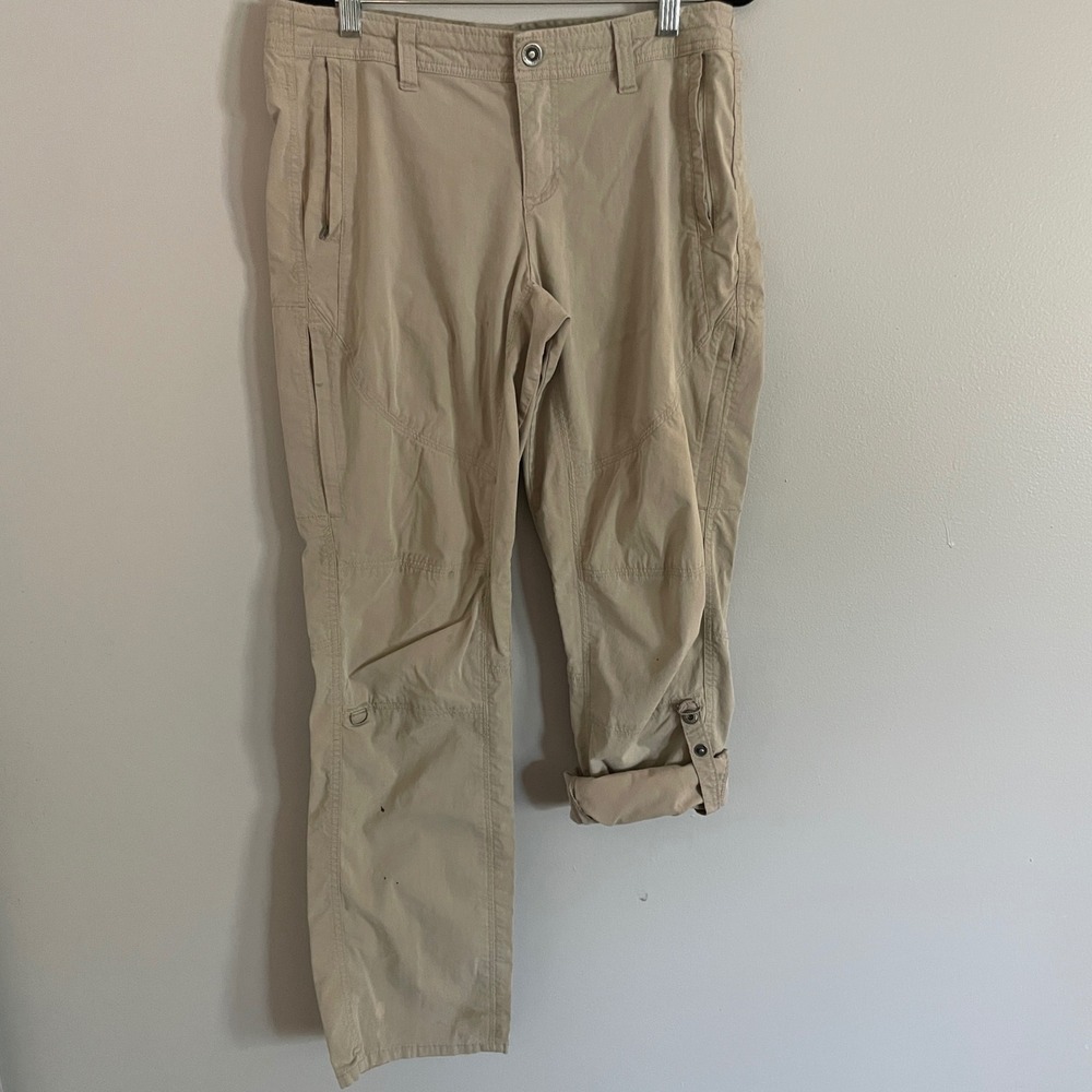 Kuhl Splash Roll-Up Pants Womens 8 Reg Tan Hiking Utility Gorpcore